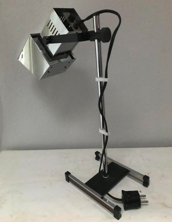 Image 1 of Chrome-plated desk lamp, postmodern by Robert Sonneman