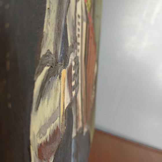 Image 1 of Original Expressionist Oil Painting "Accordion Player" – Signed Baltazar (2001) – 40 × 50 cm