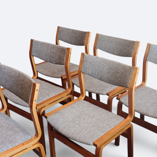Ensemble de chaises de salle à manger vintage – eetkamerstoelen, Wood (photo 2 of 11)