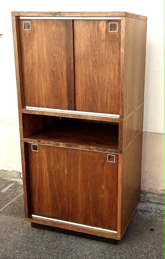 Mueble de almacenamiento Arnaud de teca, década de 1960, 60 cm de ancho. – Armarios de almacenamiento, Wood (photo 3 of 12)