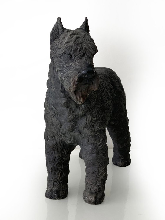 Image 1 of Statuetta decorativa vintage in porcellana Bouvier, Vaga International, modello Akita