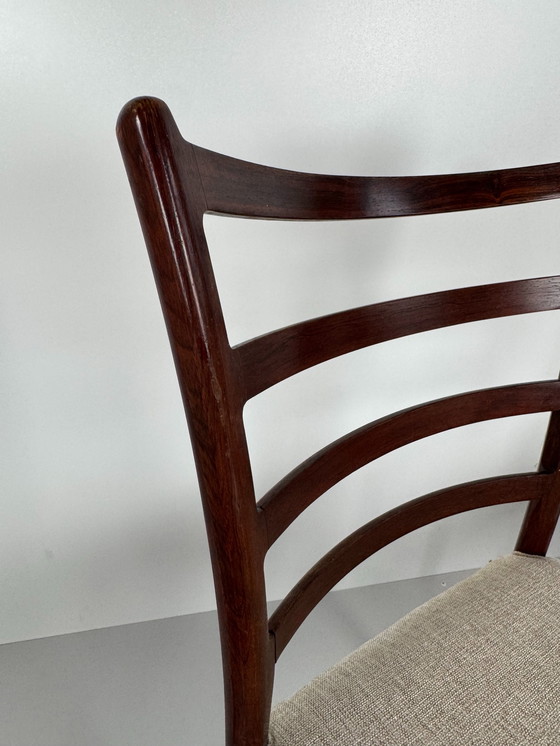 Image 1 of Set mit 8 Esszimmerstühlen aus Palisanderholz von Johannes Andersen – Schou Andersen Møbelfabrik