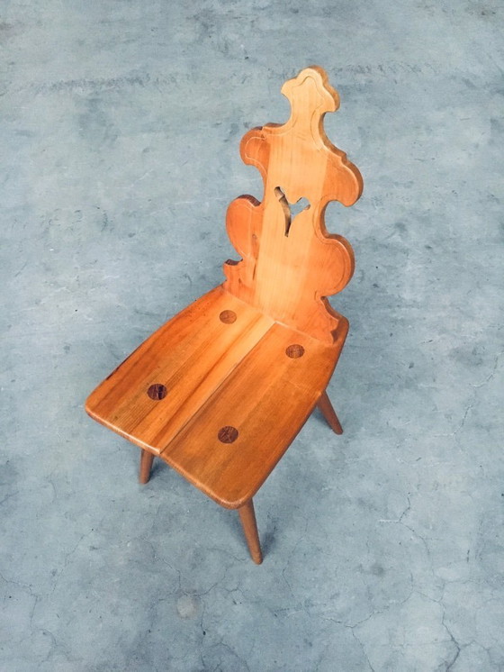 Image 1 of Set di sedie tirolesi in stile brutalista di metà secolo, Polonia anni '60