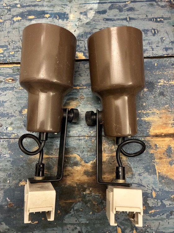 Set of 6 Vintage Philips Track Spot Lights NWS 83/96 – 70s Space Age – Metal, Plastic (photo 11 of 15)