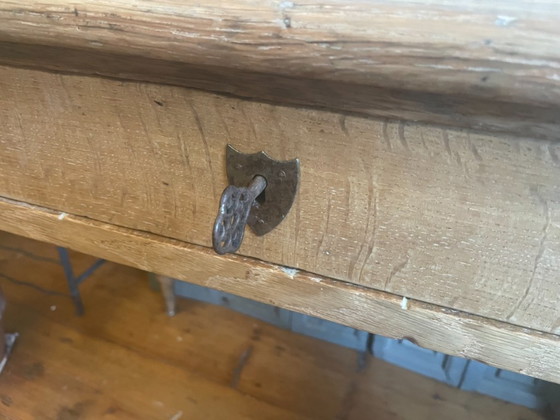 Image 1 of Tavolo in rovere, tavolo da pranzo, tavolo da lavoro, scrivania, antico francese