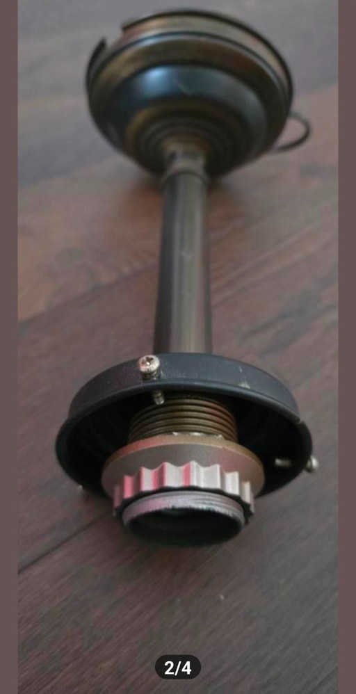 Lampada a sospensione Art Déco con vetro opalino marmorizzato