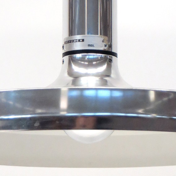 Image 1 of Vintage Space Age Pendant Lamp in Chrome by Erco