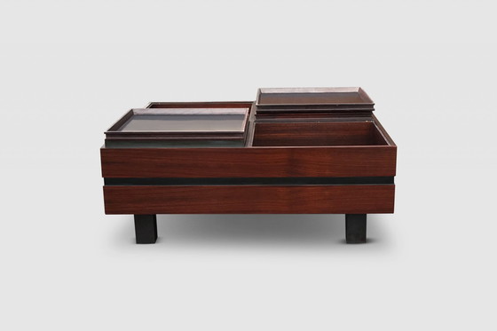 Image 1 of Table basse à compartiments par Carlo Hauner pour Forma Italie 1960s