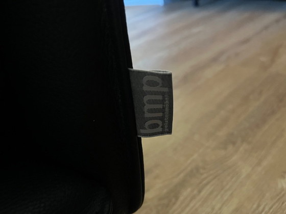 Image 1 of Rolf Benz BMP sillón reclinable con reposapiés de cuero negro