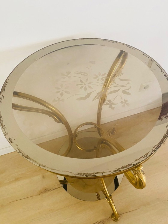 Image 1 of Italian Regency side table in brass