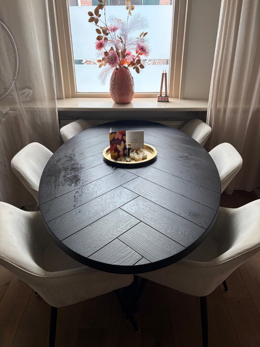 Mesa de comedor de HACO – eettafels, Metal, Wood