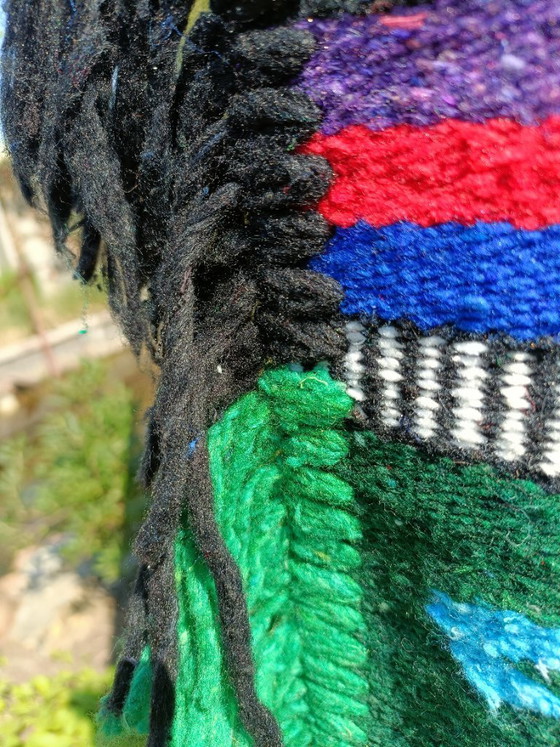 Image 1 of Tapisserie murale en laine tissée à la main, Amérique du Sud précolombienne