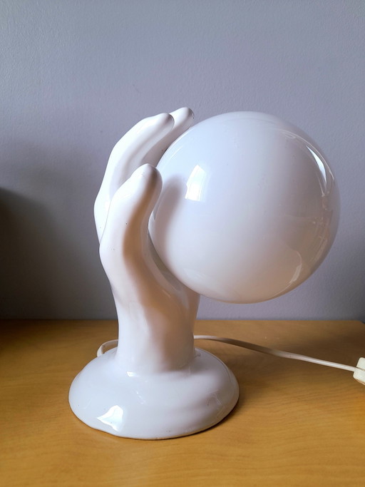 Lampada a mano in ceramica, 1980