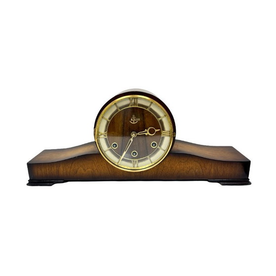 Image 1 of AnkerUhr vintage mantel clock from the 1950s, functional, retro wood buffet