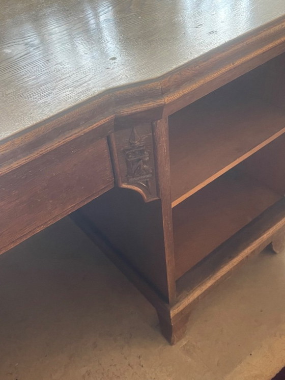 Image 1 of Art-Deco-Schreibtisch mit Chinoiserie-Elementen