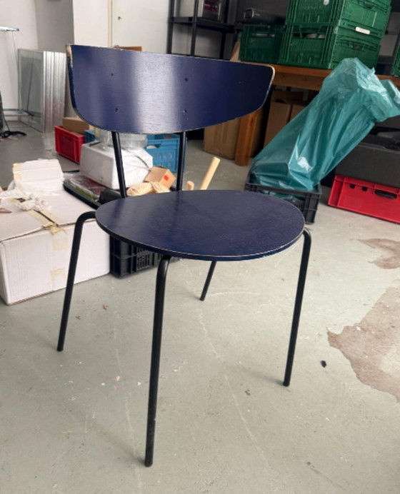 Image 1 of 6x Ferm Living Herman Chair – Oak/Blue