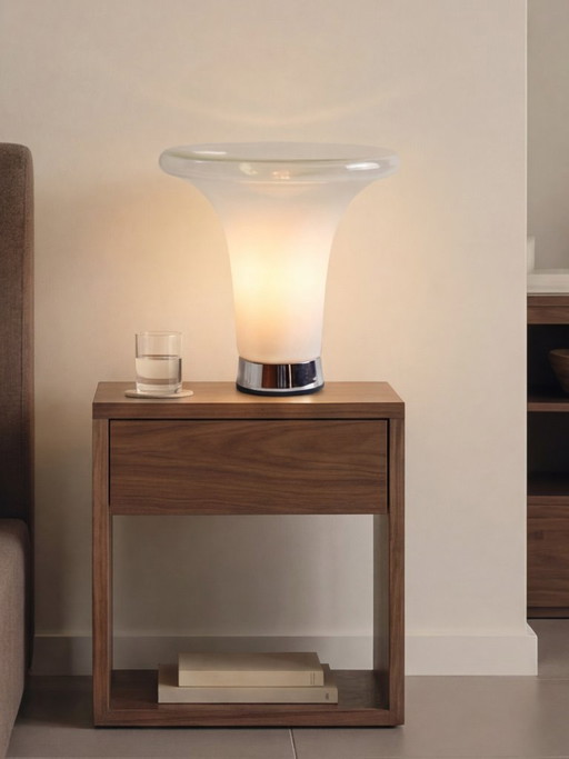 🟢 Gino Vistosi „Comare“ L261 Tischlampe – Muranoglas (1960er Jahre)