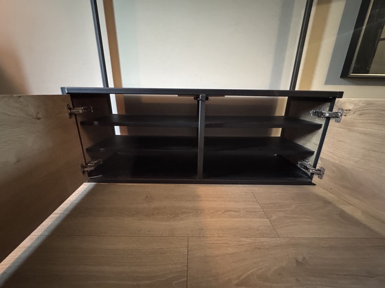 Image 1 of Custom-made oak/steel coat rack