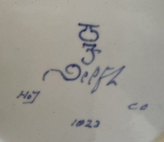 Image 1 of De Porcelyne Fles - Delftsblauw herdenkingsbord 25 jaar bevrijding WOII