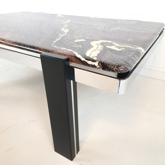 Image 1 of Vintage Brutalist Marble Coffee Table 70s/80s