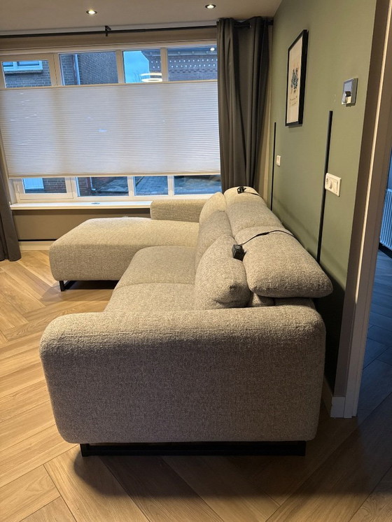 Image 1 of Corner sofa with relaxation function and adjustable head cushions