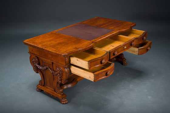 Image 1 of Neo-Renaissance-Schreibtisch, 1920er Jahre