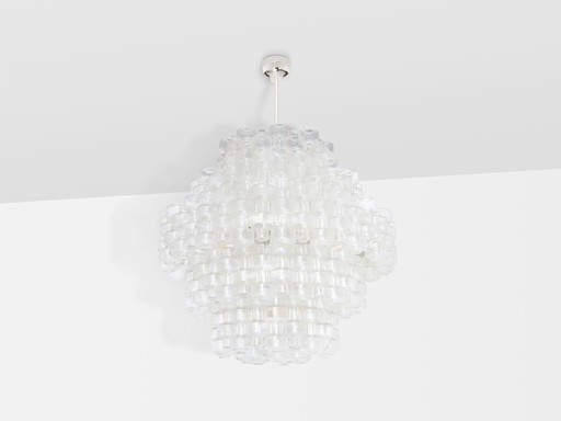 Gert Nyström Large Festival Crystal Chandelier 1960