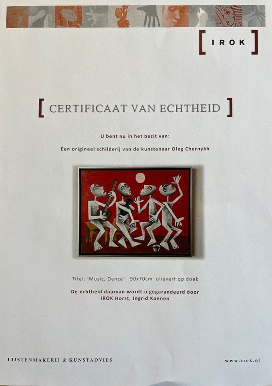 Image 1 of Schilderij ingelijst in mooie baklijst van Oleg Chernykh