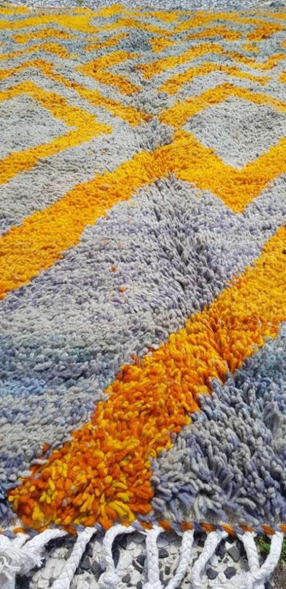 Image 1 of Hand-knotted Berber wool rug 243x160cm