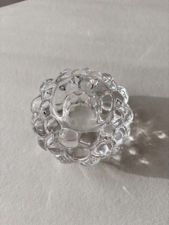 Image 1 of Orrefors Himbeerkristall-Votivkerze Anne Nilsson