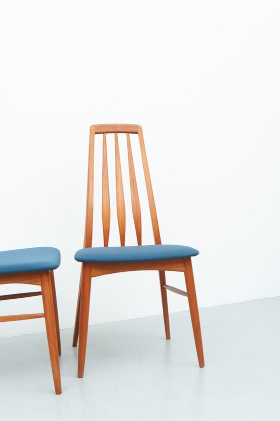 Image 1 of 8x sillas de teca "Eva" de Niels Koefoed para Koefoed Hornslet (años 60)