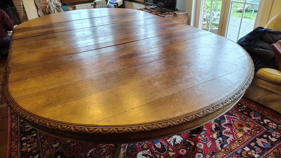 Image 1 of Oak dining table for 6 to 20 people