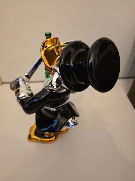 Van Apple Art, Pop the Champagne, Limitato (10/25), Con COA & Scatola, Sculture, Cromo, Plastica, Nero (foto 5 di 9)
