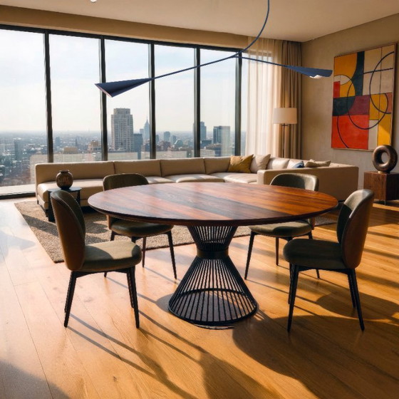 Image 1 of Now Oval Solid Wood Dining Table | Handmade Italian Dining Table | Custom Made