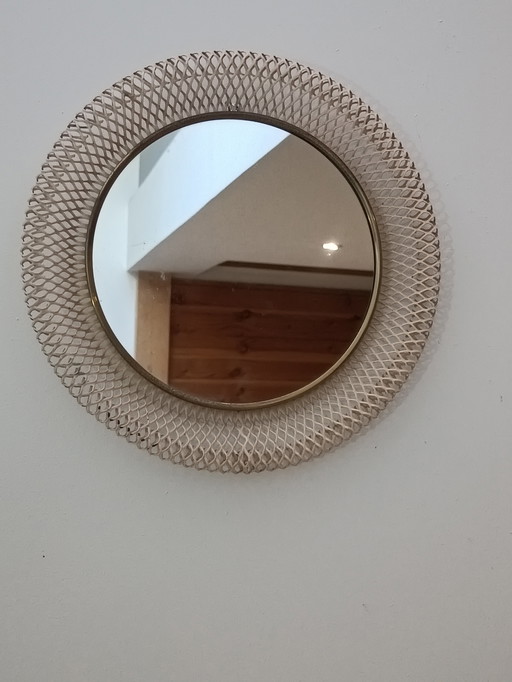 Vintage Mirror Dlg. Mathieu Mategot 1950s