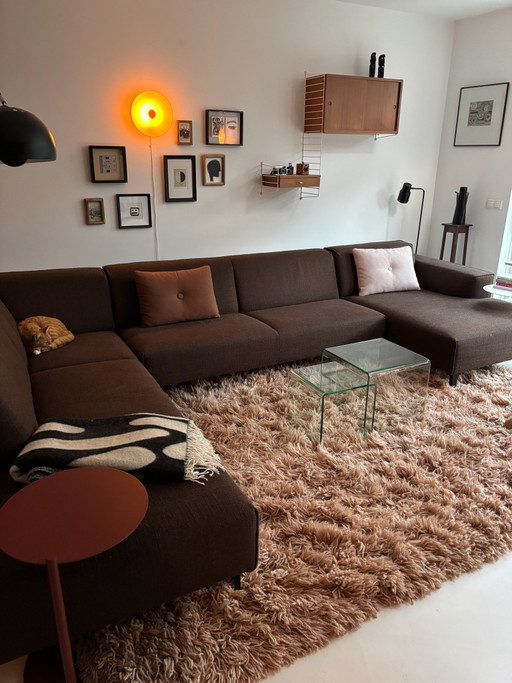 HKLiving Fluffy pink vloerkleed 200x300