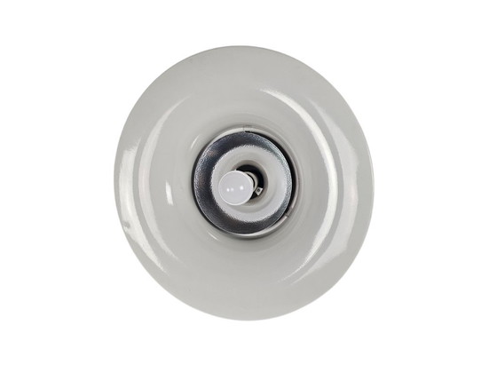 Image 1 of Boulanger S.A. -  Space Age - hanglamp - wit gelakt -  Made in Belgium - 60;s