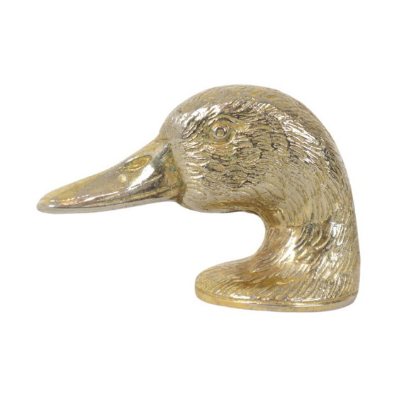 Image 1 of Vintage Metalen Flessenopener Eend