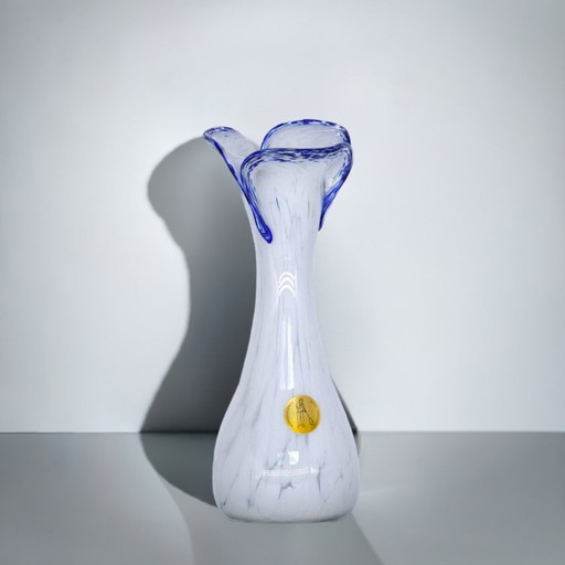 Vase fait main Mid Century Modern - Rare Murano Art Glass