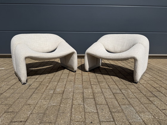 Image 1 of Artifort F598 Groovy armchairs in mint condition!! Pierre Paulin
