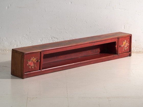 Antiker niedriger Schrank aus Ulmenholz – China, um 1900 – Sideboard, Gold, Iron, Rustic (photo 2 of 40)