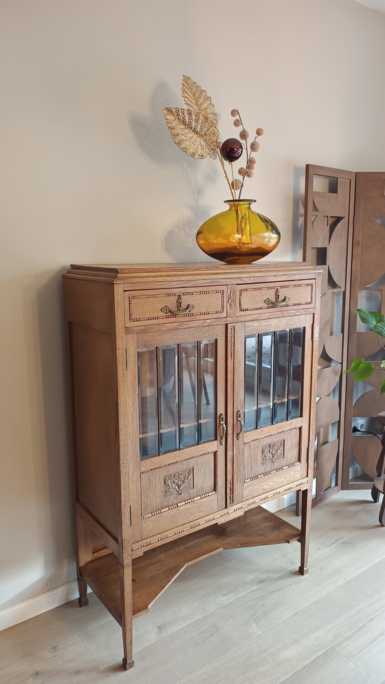 Image 1 of Magnifique vitrine Art déco de l'école d'Amsterdam