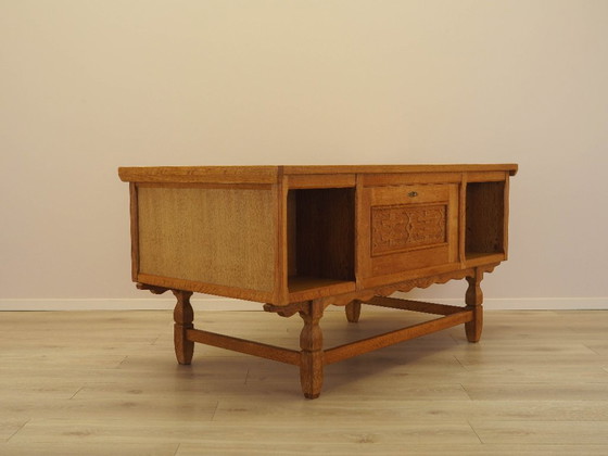 Image 1 of Oak desk, Danish design, 1960s, designer: Henning Kjærnulf