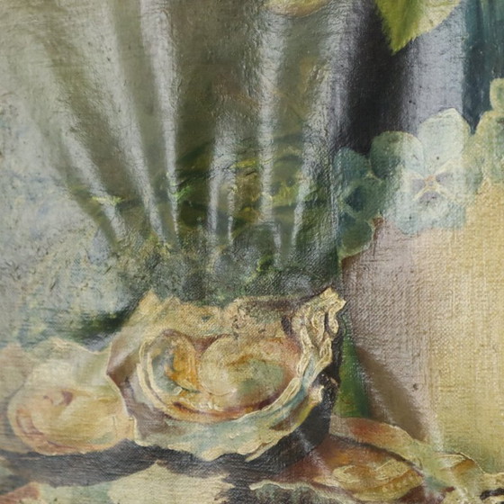 Image 1 of Antiek Schilderij Olie op Doek 1912