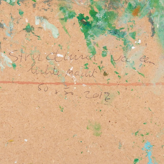 Image 1 of Helen Nieuwendijk (1946) - Structuur van een lichte macht - 2012 - Acryl op paneel - 50 x 50 cm