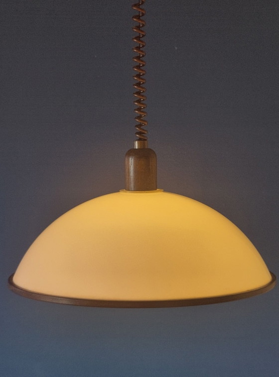 Lampada a sospensione Space Age Steinhauer – Lampade a sospensione, Plastica, Legno, Vintage (photo 6 of 15)