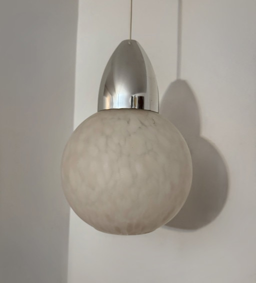 1970s Speckled Murano Glass Pendant Light