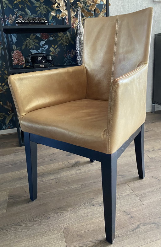 Vintage Stuhl in Ockergelbgold