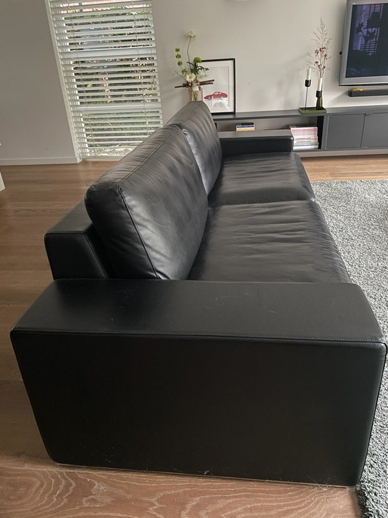 Rolf Benz EGO 4-seater Sofa black leather (photo 4 of 8)