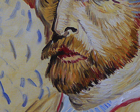 Exclusive Masterpainting: Portrait of Vincent Van Gogh with Straw Hat. – Paintings & Drawings, Canvas (photo 4 of 5)